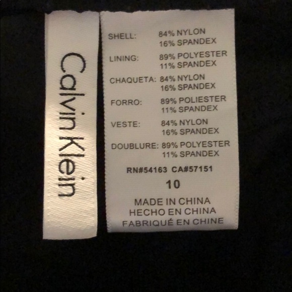CALVIN Klein Side Pleated Halter One Piece Suit - Picture 6 of 6